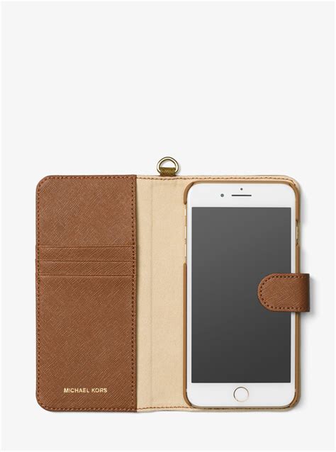 michael kors cover iphone 7|Saffiano Leather Case for iPhone 7/8 .